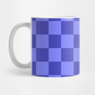 Checkered Square Seamless Pattern - Slate Blue Tones Mug